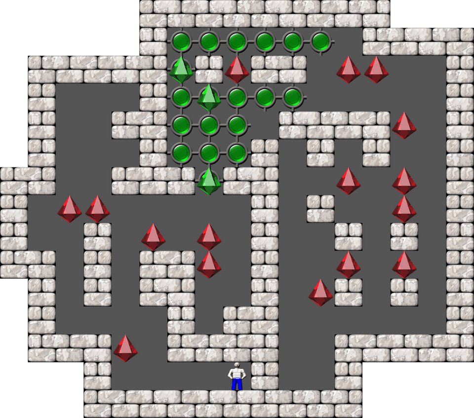 Sokoban Mass Remodel level 488